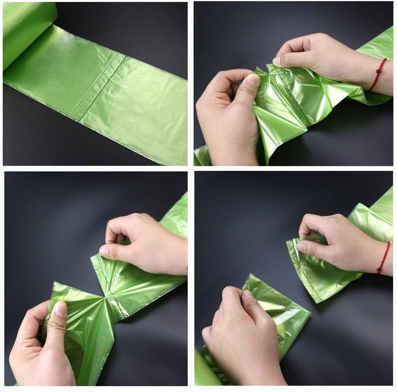 Kekow 3 Gallon Small Garbage Bags, Green, 125 Counts - Image 2